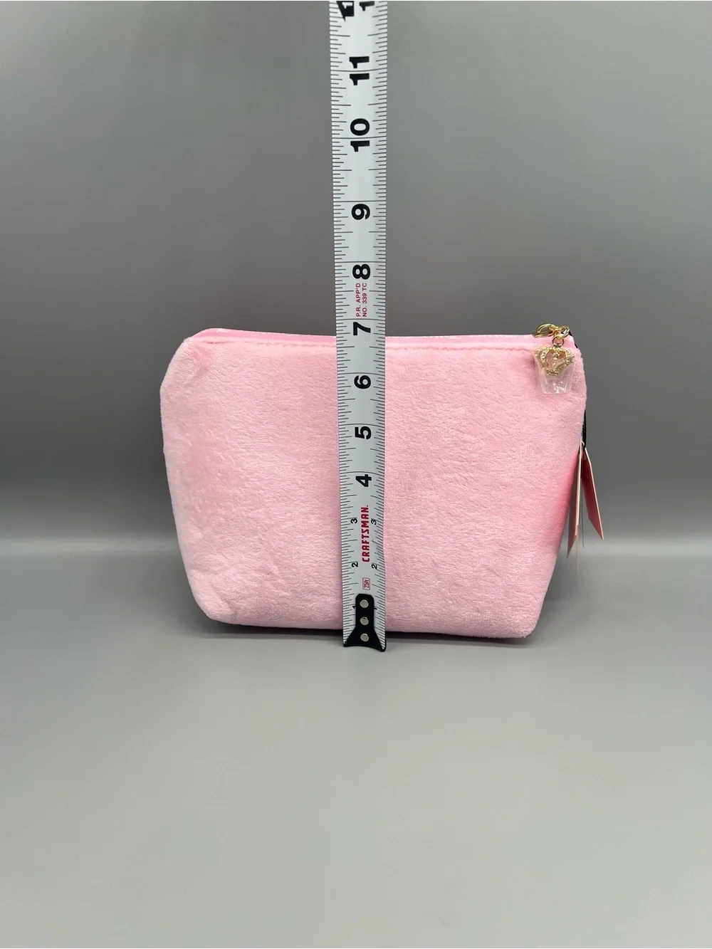 Juicy couture pink velour cosmetics bag